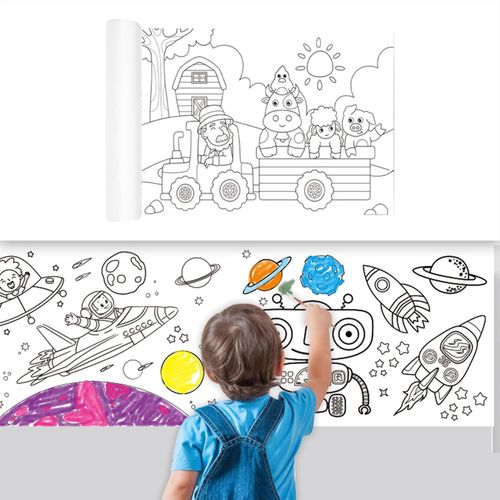 Coloring Paper Roll DIY Coloring Paper Pastoral Pasture