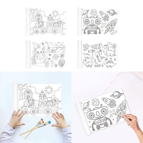 Coloring Paper Roll DIY Coloring Paper Pastoral Pasture