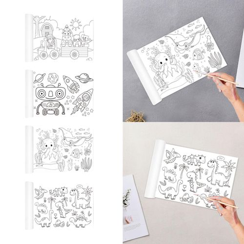 Coloring Paper Roll DIY Coloring Paper Pastoral Pasture