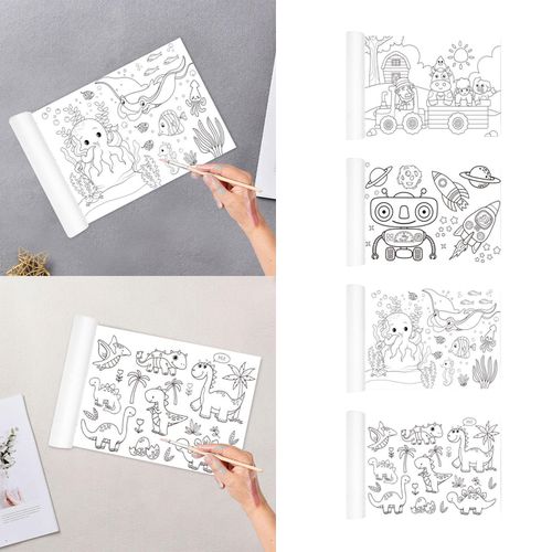 Coloring Paper Roll DIY Coloring Paper Pastoral Pasture