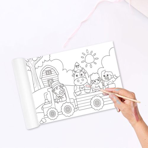 Coloring Paper Roll DIY Coloring Paper Pastoral Pasture