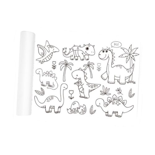 Coloring Paper Roll Educational Toys Colorable Dinosaur
