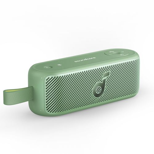Anker Soundcore Motion 100 Bluetooth Speaker, Portable Speaker With Wireless Hi-Res, 2 Full Range Drivers For Stereo Sound, Customizable EQ, Punchy Bass, IPX7, Ultra-Portable Design For Outdoor Use -green