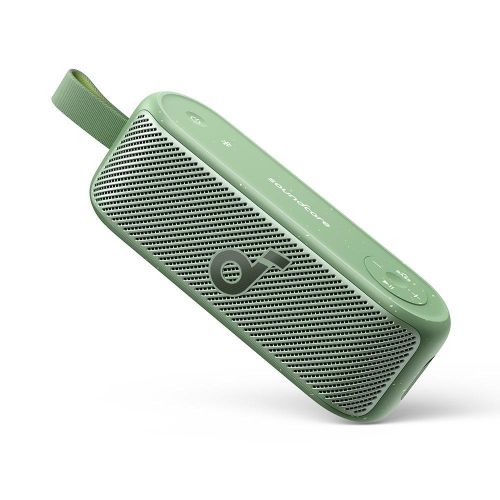 Anker Soundcore Motion 100 Bluetooth Speaker, Portable Speaker With Wireless Hi-Res, 2 Full Range Drivers For Stereo Sound, Customizable EQ, Punchy Bass, IPX7, Ultra-Portable Design For Outdoor Use -green