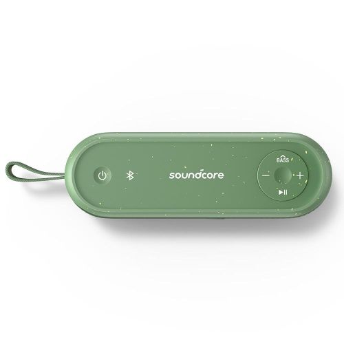 Anker Soundcore Motion 100 Bluetooth Speaker, Portable Speaker With Wireless Hi-Res, 2 Full Range Drivers For Stereo Sound, Customizable EQ, Punchy Bass, IPX7, Ultra-Portable Design For Outdoor Use -green