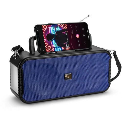 Hf Rechargeable FM/SD Bluetooth Speaker With Solar Panel - Color May Vary