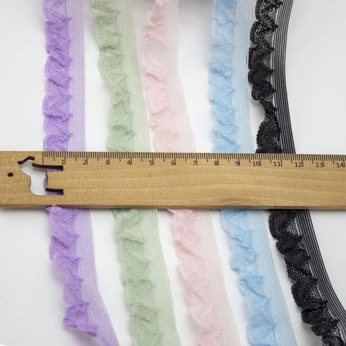 5 Yards Fish Silk Elastic Lace Embroidery Lace Webbing Diy Fabric Clothing Accessories For Home Textile Underwear Briefs