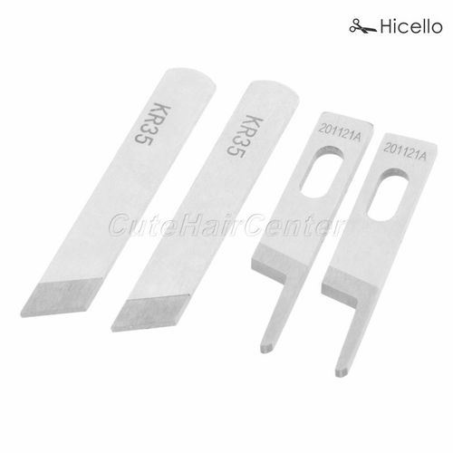 2pcs/set Kr23 Kr35 Upper/down Overlock Sewing Machine Tungsten Steel For Siruba Pegasus Sewing Machines Hicello