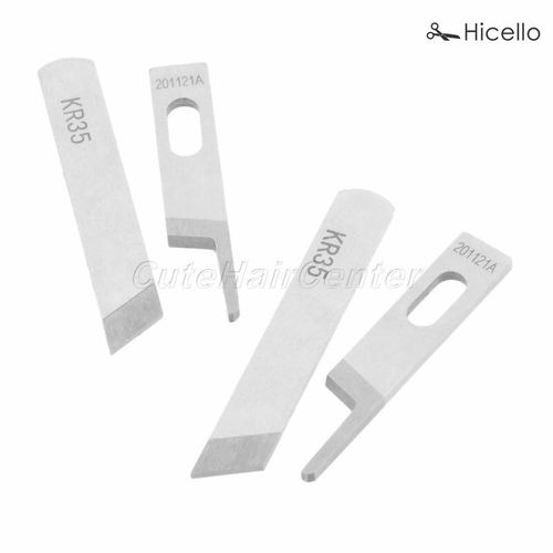 2pcs/set Kr23 Kr35 Upper/down Overlock Sewing Machine Tungsten Steel For Siruba Pegasus Sewing Machines Hicello
