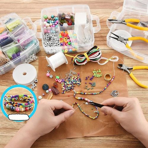 Jewelry Making Tools Kit Assorted Beads For Necklace Bracelet 10345pcs