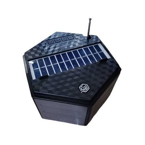 Hexagonal Shaped Wireless Speaker With Solar Panel-Black