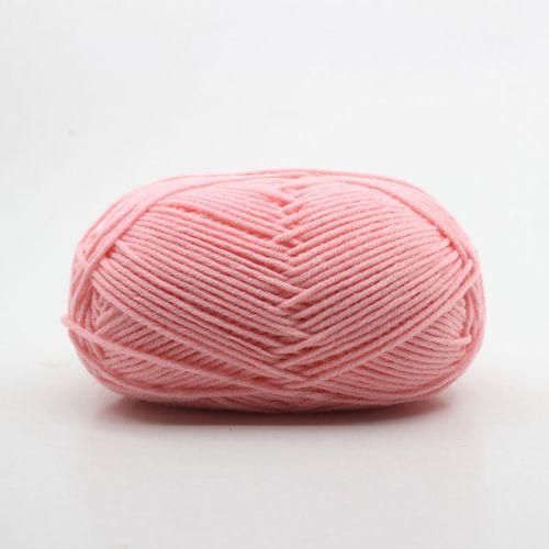 Milk Knitting Wool Yarn Crochet Yarn For Gloves Dark Pink