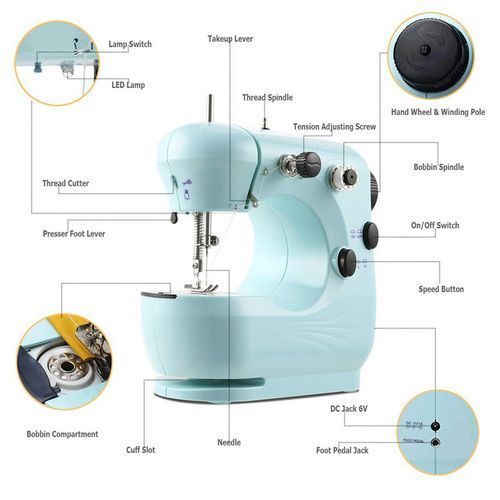Mini Sewing Machine Portable Electric Sewer Automatic