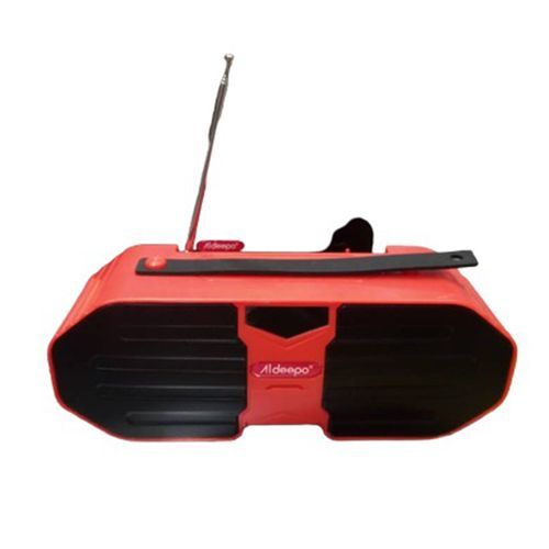 Wster Bluetooth Speaker With Extra Hours Of Play Time And Bass-Black Red Blue