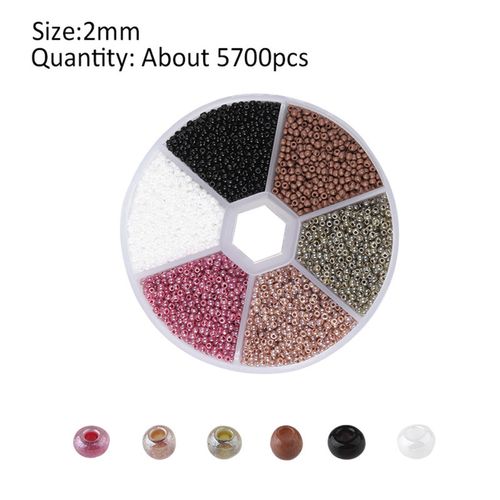Beads, Jewelry Making  - 5700PCS Beads DIY Grey Series