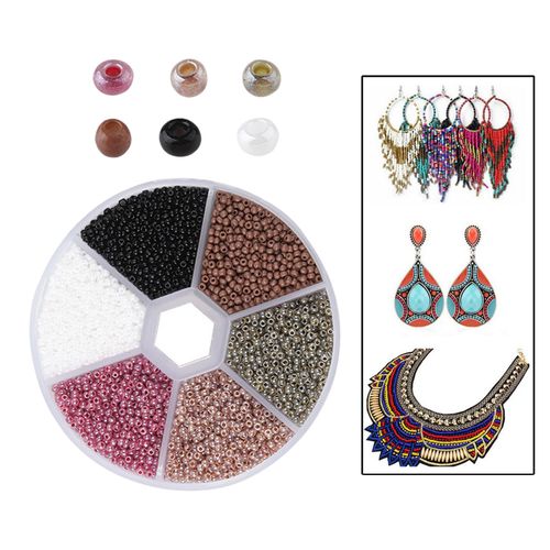Beads, Jewelry Making  - 5700PCS Beads DIY Grey Series