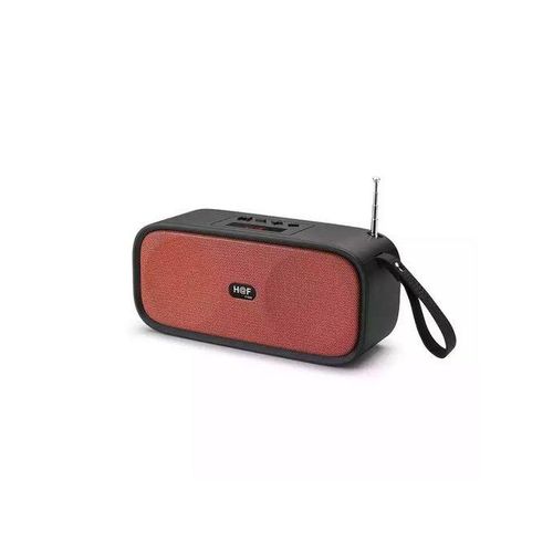 Hf Bluetooth FM Rechargeable Portable Speaker - Black