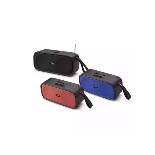 Hf Bluetooth FM Rechargeable Portable Speaker - Black