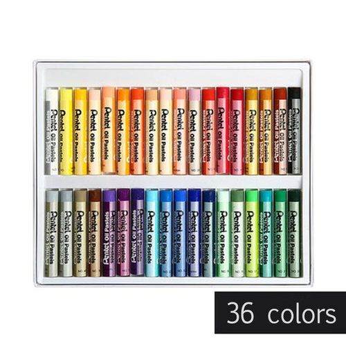 Pentel Oil Pastels 36 Color Phn Washable Crayons Not Dirty Hands Kindergarten Painting Art Coloring Pen Multicolor Suit