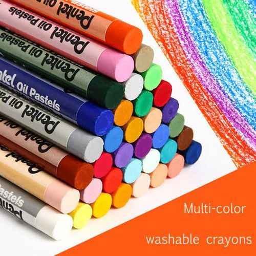 Pentel Oil Pastels 36 Color Phn Washable Crayons Not Dirty Hands Kindergarten Painting Art Coloring Pen Multicolor Suit