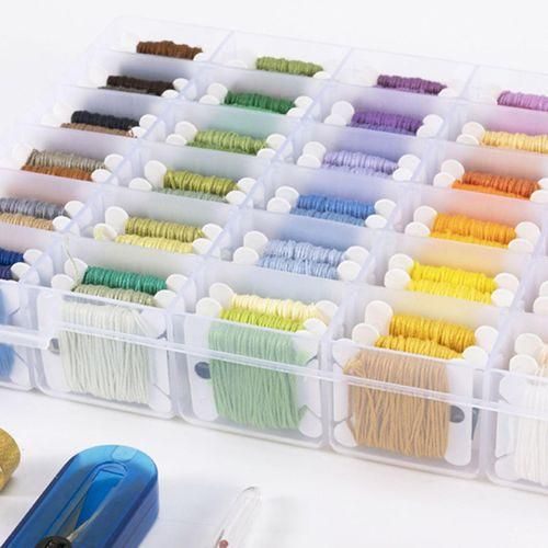 200 Pieces Floss Bobbins Winding Card DIY Spool Sewing