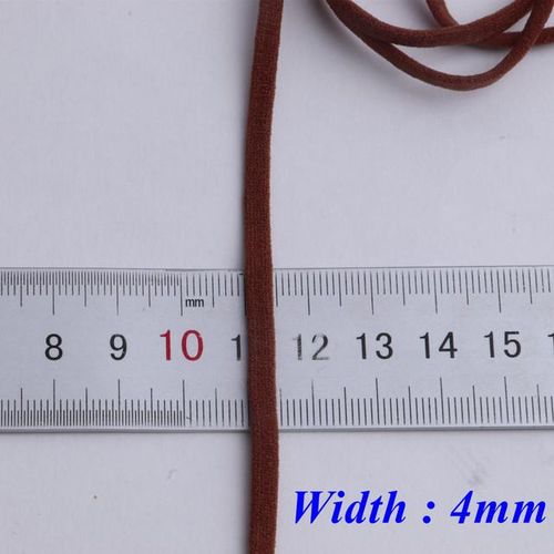 10yard 4mm Flat Elastic Band Rope Rubber Band Ear Hanging Rope Belt Tape String Cord Diy Garment Sewing Craft