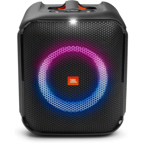 Jbl Partybox Encore Essential Portable Party Speaker, 100W Powerful Sound, Built-In Dynamic Light Show, IPX Splash Proof Design, 10 Hours of Playtime, Multisource Playback - Black