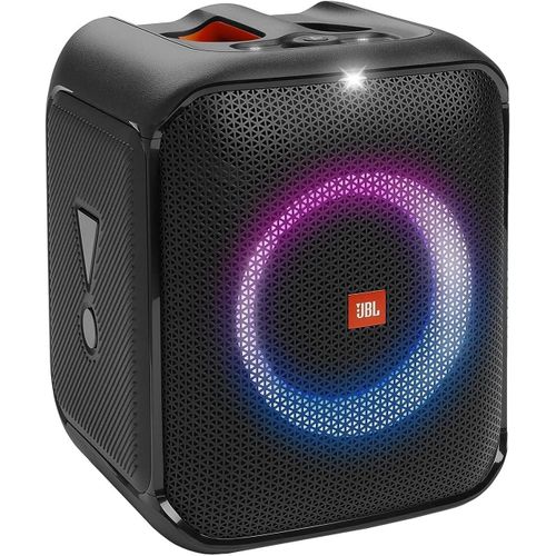 Jbl Partybox Encore Essential Portable Party Speaker, 100W Powerful Sound, Built-In Dynamic Light Show, IPX Splash Proof Design, 10 Hours of Playtime, Multisource Playback - Black