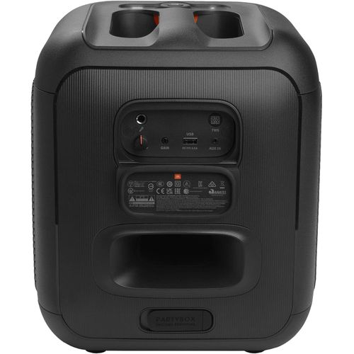Jbl Partybox Encore Essential Portable Party Speaker, 100W Powerful Sound, Built-In Dynamic Light Show, IPX Splash Proof Design, 10 Hours of Playtime, Multisource Playback - Black