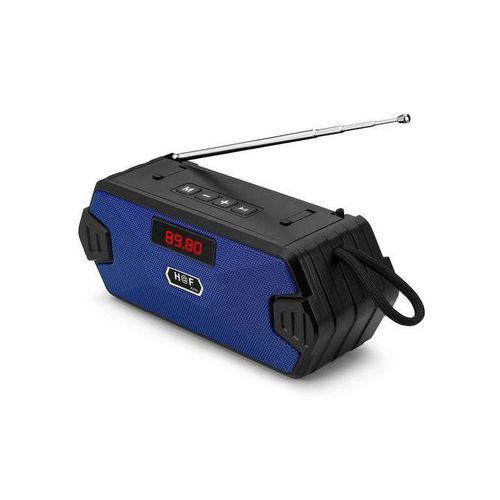 Hf Rechargeable FM/SD Bluetooth Radio Speaker - Black, Color May Vary