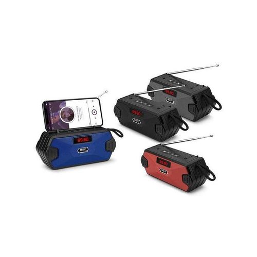 Hf Rechargeable FM/SD Bluetooth Radio Speaker - Black, Color May Vary