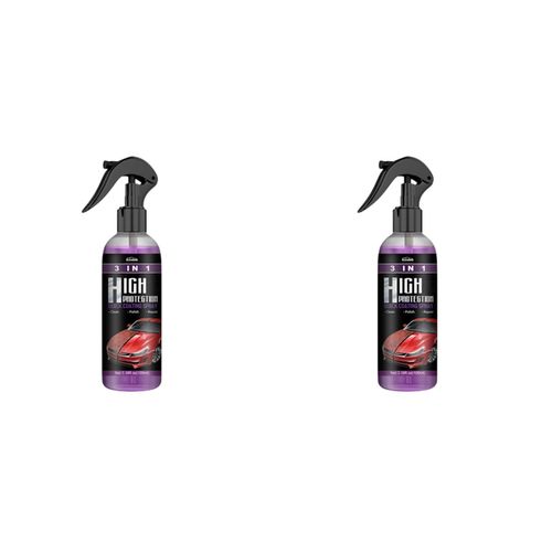 3 In 1 Car Ceramic Coating Spray 100ml Auto Nano Ceramic Coating Car Nano Spray Car Scratch Coating Body Compound Scratch Repair-2PCS 100ml_GRAY