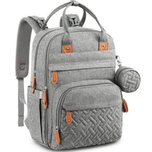Nappy Bag Quilted Luxury Multifunction Handbag For Babies Outing Large Capacity Stroller Nursing Backpack Mommy Maternity Bag