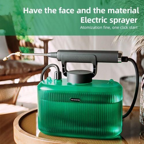Battery Powered Garden Sprayer 1.32 Gallon  5L Electric Sprayer With USB Rechargeable Handle Portable Garden Sprayer With Telescopic Wand  2 Mist Spray Lance  Adjustable Shoulder Strap NO5115
