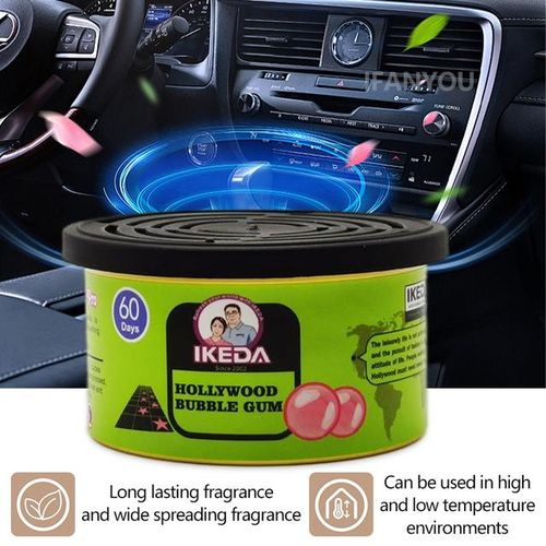 New Car Air Freshener Bubble Gum Scent Organic Cans Odor Eliminator Essential Long-Lasting,Strong Fragrance for Home Closet-Random-1pcs_black