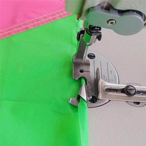 1 Pcs Industrial Sewing Machine Curved Hemming Foot Silk Chiffon Skirt Crimping Presser Foot Hem Pull Presser Foot