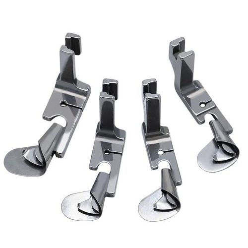 1 Pcs Industrial Sewing Machine Curved Hemming Foot Silk Chiffon Skirt Crimping Presser Foot Hem Pull Presser Foot