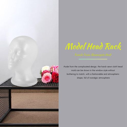 915 Generation Female Foam Mannequin Head Model Hat Wig Display Stand Rack