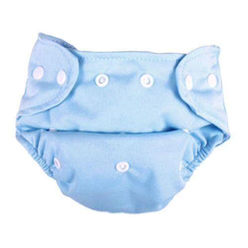 Kids Blue Cloth Diaper Washable Reusable Waterproof Pocket Nappy Cover