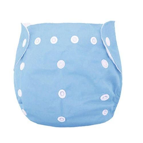 Kids Blue Cloth Diaper Washable Reusable Waterproof Pocket Nappy Cover