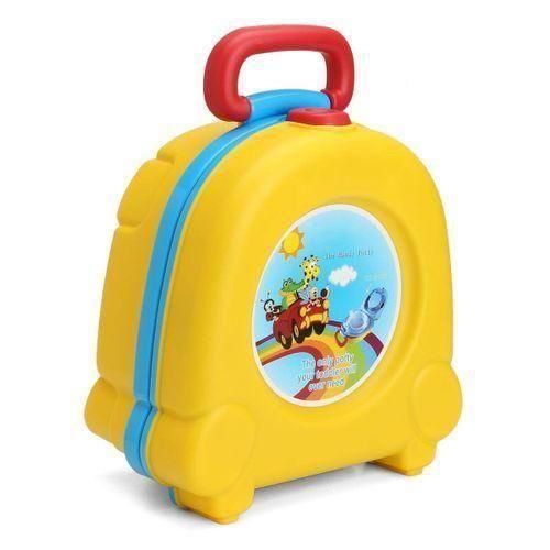 Kid Baby Toddler Portable Travel Potty Urinal Toilet Pee Pot Training Seat Chair Yellow Yellow