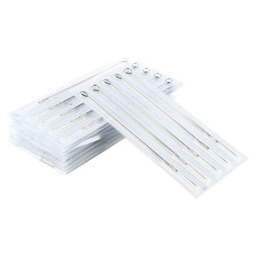 50 Pcs Disposable Stainless Steel Sterile Tattoo nee dles Sup