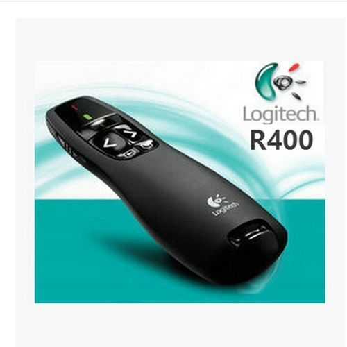 R400 Laser Remote Control ,Wireless Pen Pointer - Black