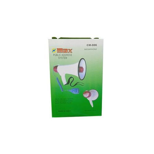 Megaphone CM-006 Public Address System-White