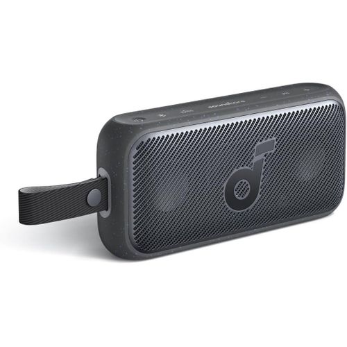 Anker Soundcore Motion 300 Wireless Hi-Res Bluetooth Speaker with BassUp, Portable Speaker with SmartTune Technology, 30W Stereo Sound, IPX7 Waterproof, Detachable Strap, for Backyard, Camping and Hiking - Black
