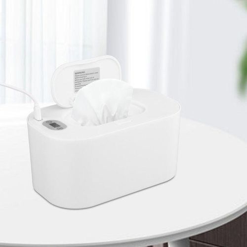 USB Baby Wet Wipe Warmer, Large Capacity White Thermostat