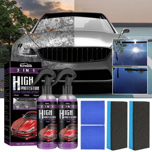 3 In 1 Car Ceramic Coating Spray 100ml Auto Nano Ceramic Coating Car Nano Spray Glass Hydrophobic Coating Car Paint Care-