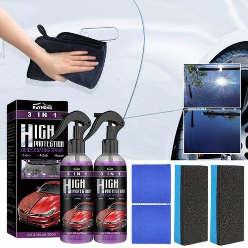 3 In 1 Car Ceramic Coating Spray 100ml Auto Nano Ceramic Coating Car Nano Spray Glass Hydrophobic Coating Car Paint Care-