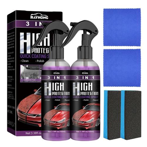 3 In 1 Car Ceramic Coating Spray 100ml Auto Nano Ceramic Coating Car Nano Spray Glass Hydrophobic Coating Car Paint Care-