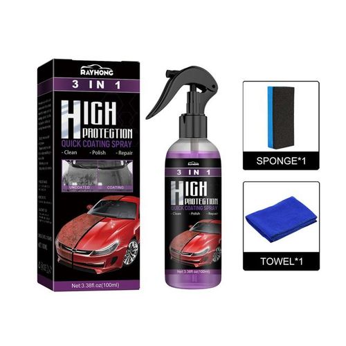 3 In 1 Car Ceramic Coating Spray 100ml Auto Nano Ceramic Coating Car Nano Spray Glass Hydrophobic Coating Car Paint Care-